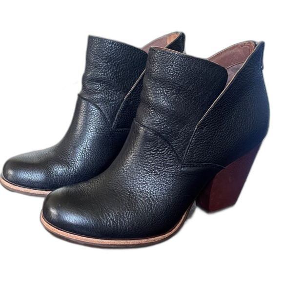 Kork-Ease Castaneda Ankle Booties - Western Boho - Black Leather - Women's 9 - Picture 1 of 9